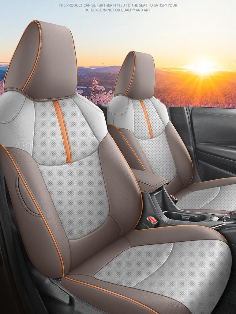 Avalon Universal Leder Autositzbezug für Vier Jahreszeiten - Vollständige Umhüllung, Fünf-Sitzkissen