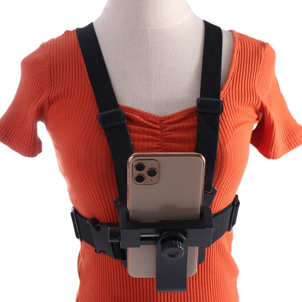 Adjustable Phone Chest Harness Holder Release of Hands Mobile Phone Chest Strap Mount  Sport Camera