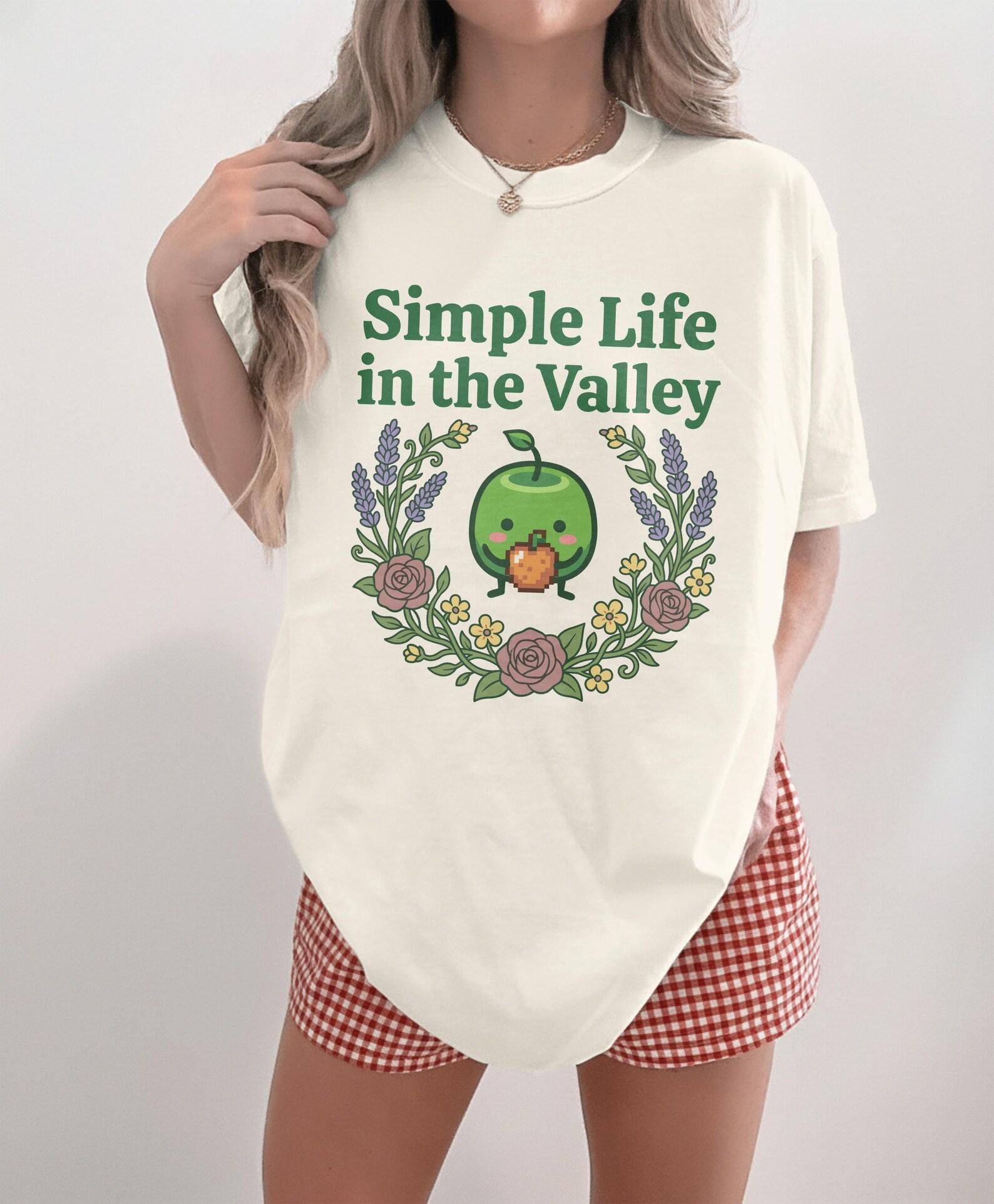 Stardew valley shirt Indie Video Game Cozy Gaming Apparel Stardew Valley Gift Junimo Krobus Merch Geeky Gamer Girl Gift Pixel Art T-Shirt 2XL