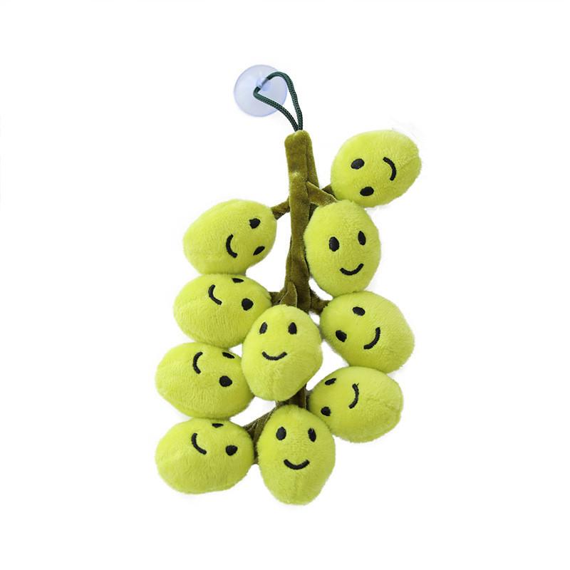 Porte-clés en Peluche Raisin Avec Remplissage en Coton PP Pour Enfants et Adolescents