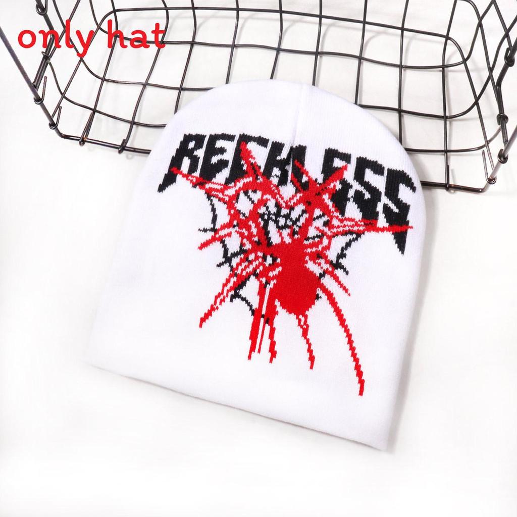 Fashion Spider And Letter Patterns In Casual Warm Knitted Hats For Unisex