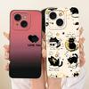 6.1'' Casing For iPhone 15 Case Fashion Cartoon Cute Funny Painted Silicone Phone Cover A3090 A2846 A3089 A3092