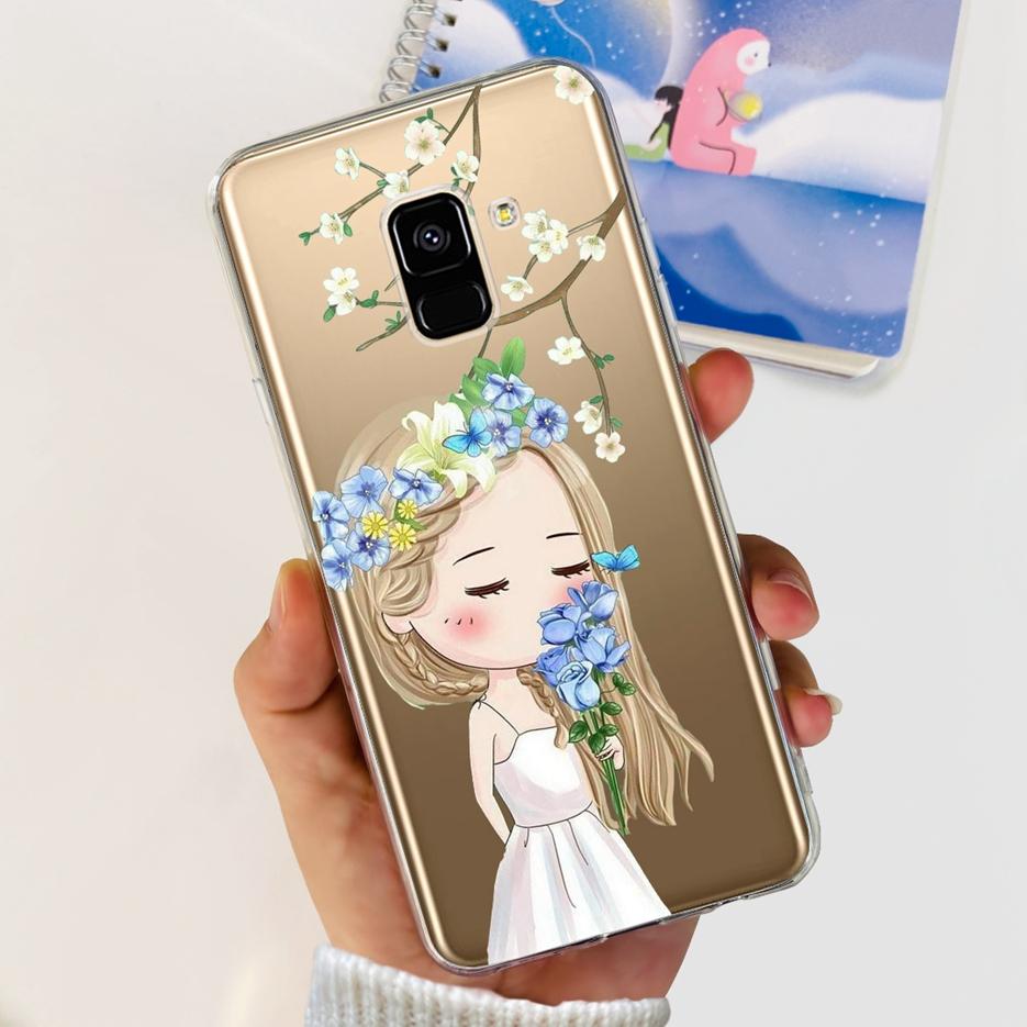For Samsung Galaxy A8 Plus 2018 Case SM-A730F Luxury Painted Cover Soft Silicone Phone Case For Samsung A8 2018 A530F A8+ Bumper