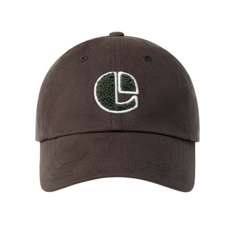 

EMIS BOUCLE VINTAGE LOGO BALL CAP-BROWN BROWN