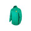 Herren Logo Aufdruck Unifarbene Stehkragen Sport Trainingsjacke Grün AR4519-324