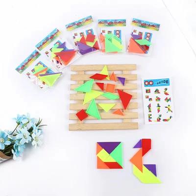 6/12 Packungen Mini-Puzzle Tangram-Puzzle Eltern-Kind-Spielzeug Kinder Babyparty Geburtstagsfeier Geschenke Pinata Partygeschenke 2022