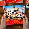 6pcs Chinese Style New Year Panda Red Envelopes Traditional Lucky Money Packets  Bonus
