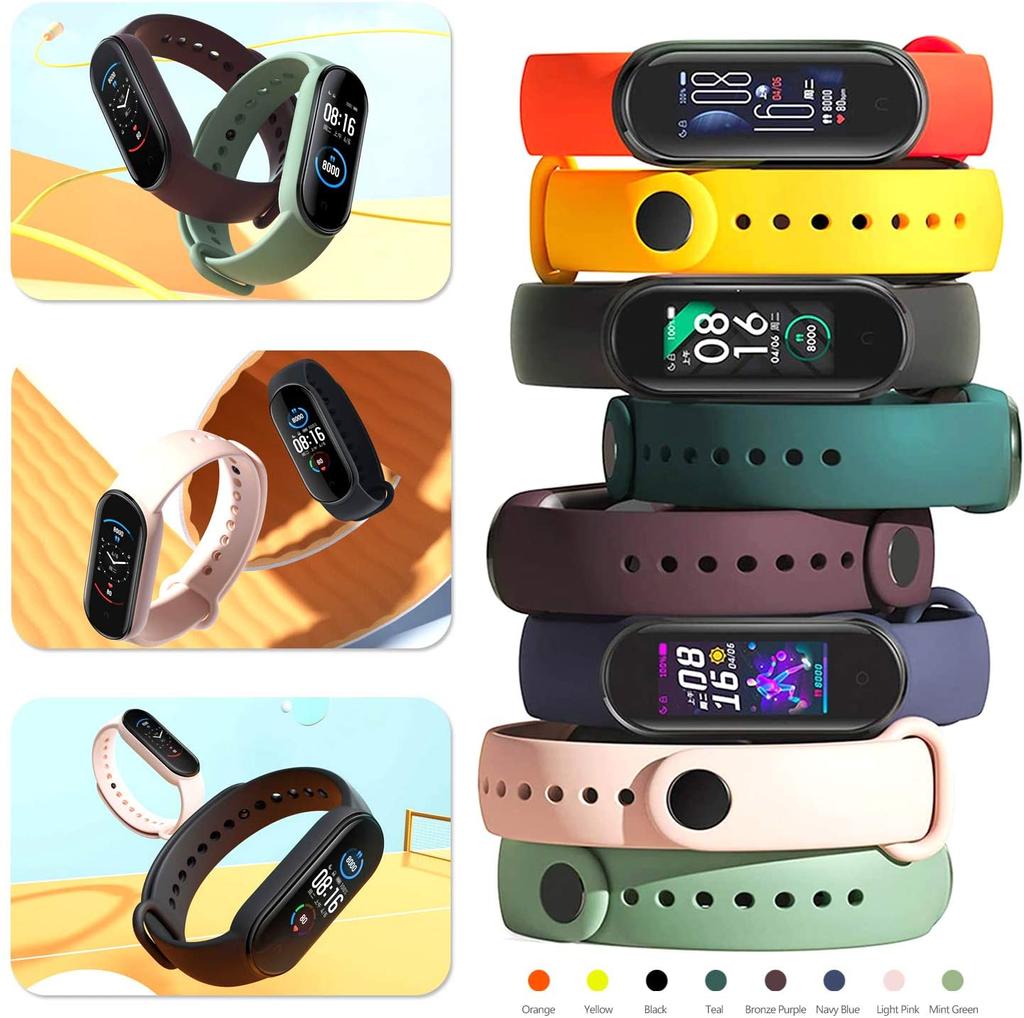 Strap for Xiaomi Mi Band 6 7 Bracelet Sport Silicone Watch Wristband Miband Band6 Band4 Correa For Xiaomi Mi Band 3 4 5 7 Straps