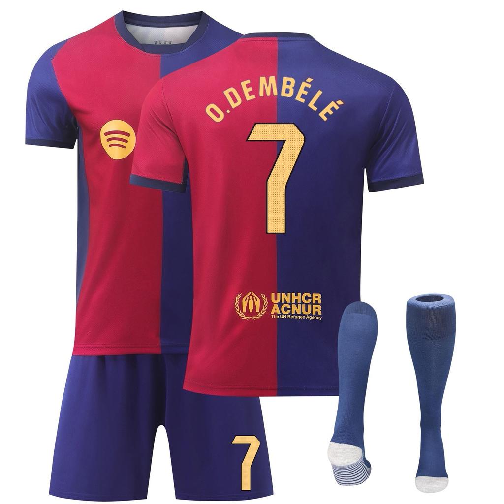 2425Barcelona Set de Tricouri Uniformă Sportivă pentru Antrenament Fotbal Costum