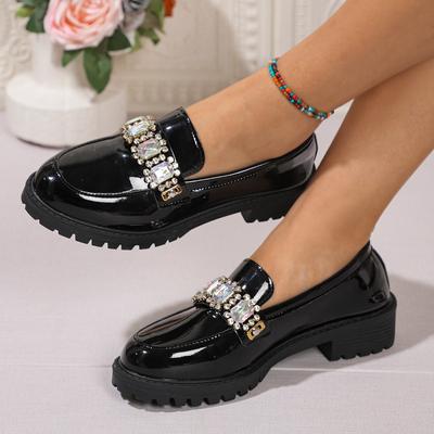Moda 2024 Marca Scarpe da Donna Mocassini Tacchi Alti da Donna Moda Cristallo Ufficio e Carriera Saldi Caldi Taglie Forti Tacchi Lisci Donnezapatos