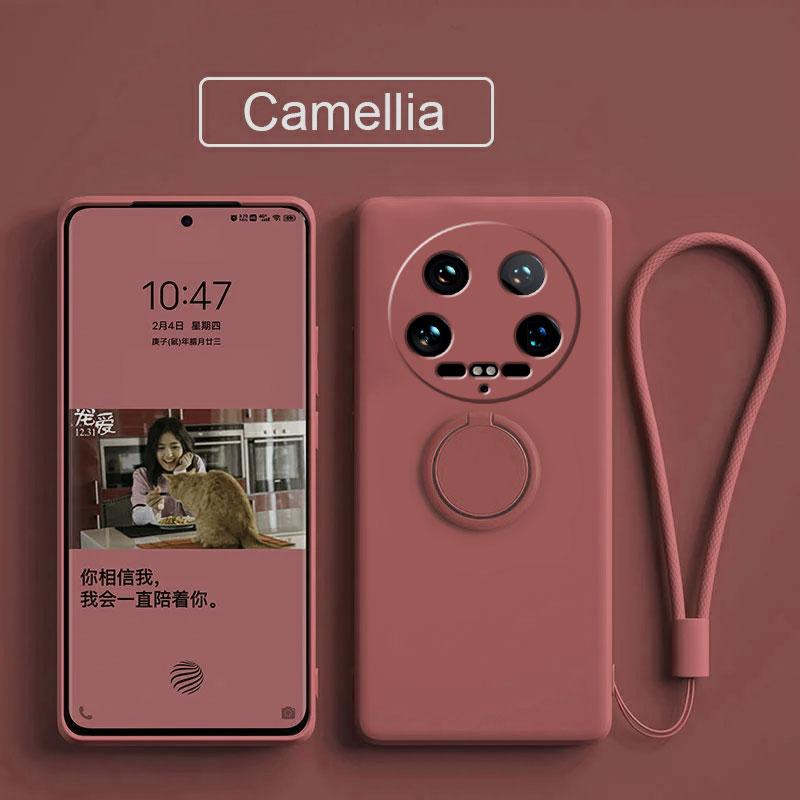 

Чехол для Xiaomi 14 Ultra, жидкий силиконовый держатель для кольца, мягкий чехол для телефона Xiaomi 14 Ultra, противоударный, задняя крышка, чехлы Xiaomi 14Ultra For Xiaomi 14 Ultra кларет