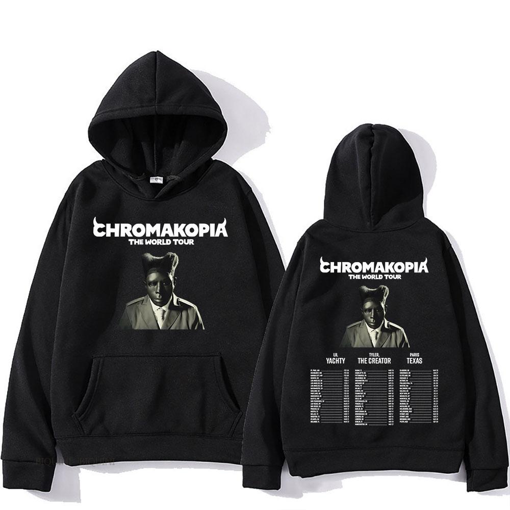 Chromakopia The World Tour 2025 Hoodies Rapper Tylerr The Creator Printing Sweatshirts for Winter Unisex Hoody