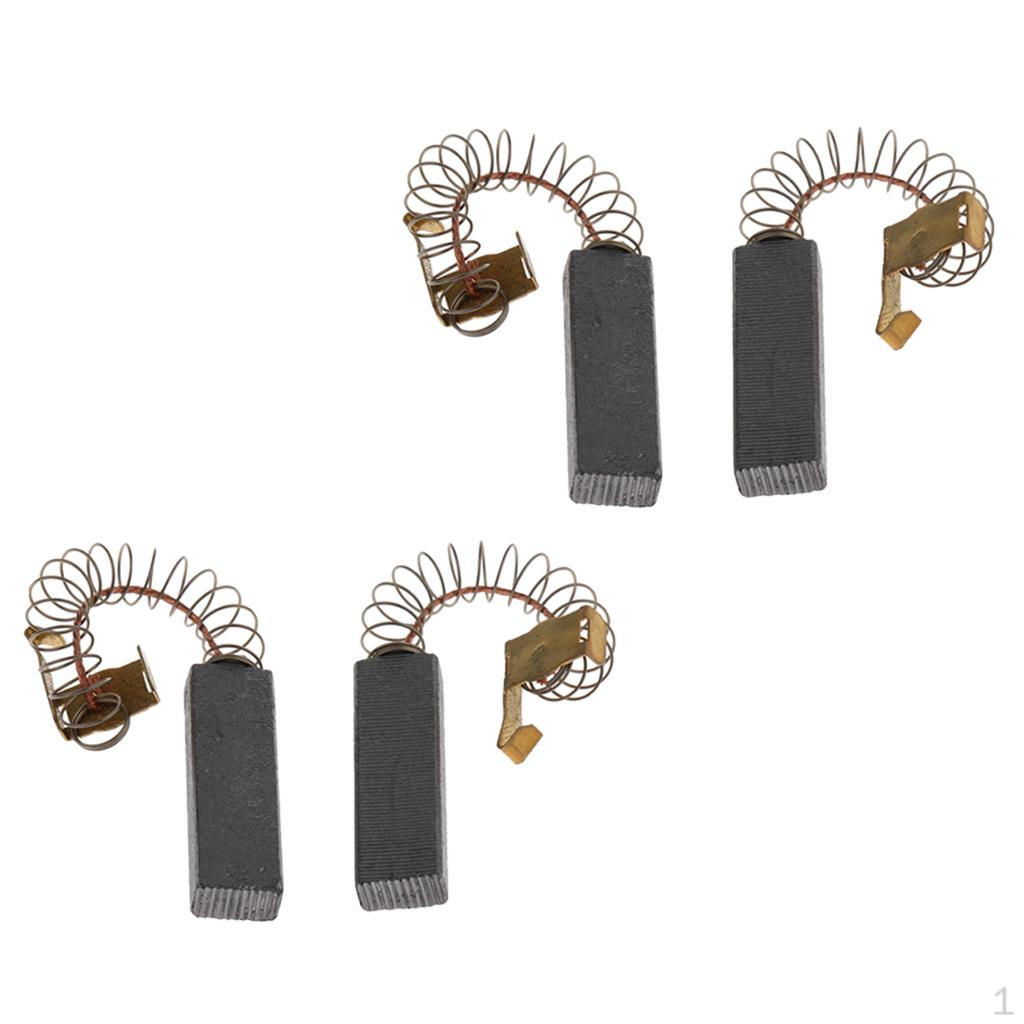 Set of 4Pcs Carbon Brushes for Electric Motors Replacement