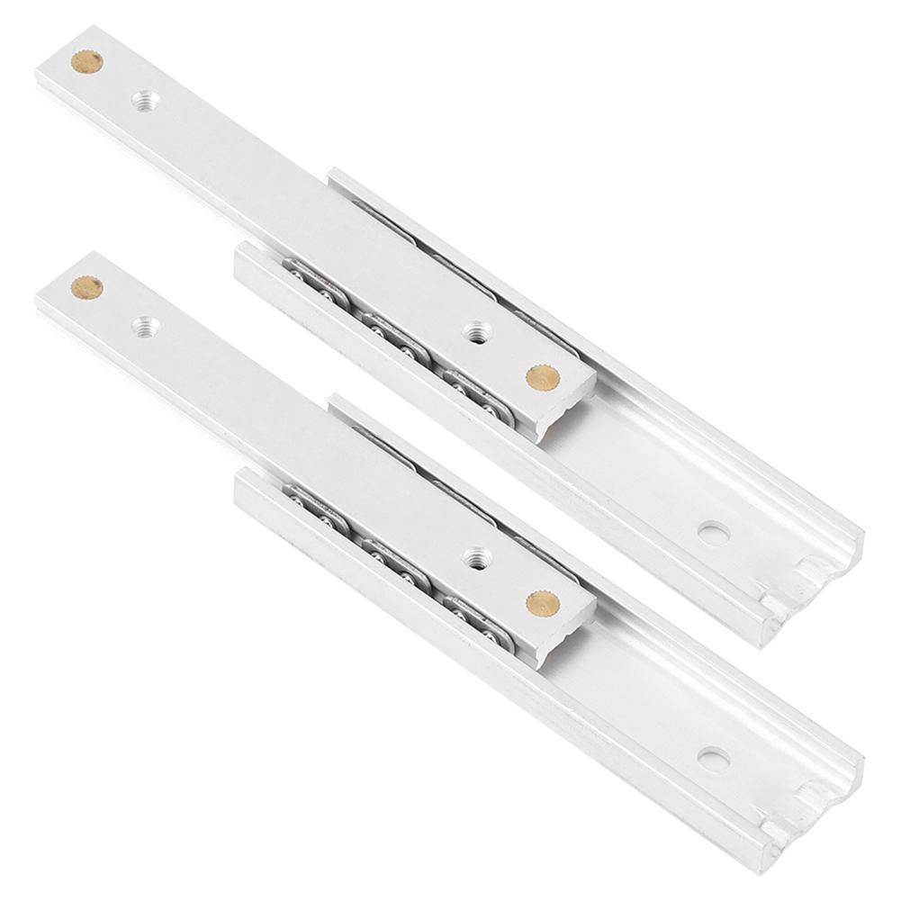 2pcs  Set Mini Aluminum Alloy Durable Smooth Slideway for Drawer Cabinet