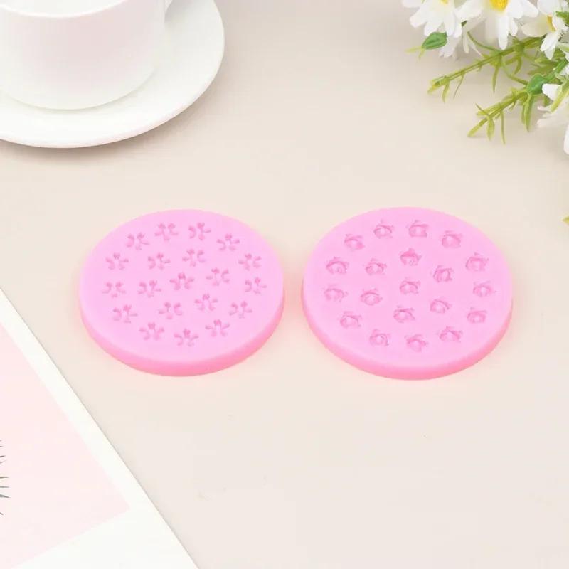 Mini 20 Holes Cherry Blossom Rose Silicone Mold DIY Flower Shaped Chocolate Fondant Dessert Flower Cake Decorative Baking Tool