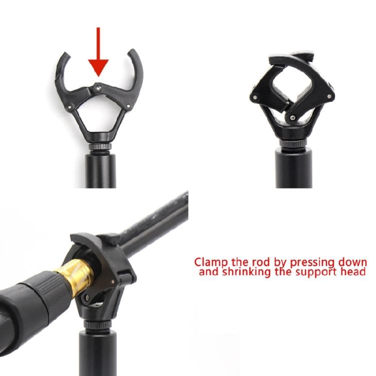 Portable Gripper Rest Holder Fishing Accessory Rod Gripper Rest Head 0.28in Thread Holder Head Universal Rod Holder