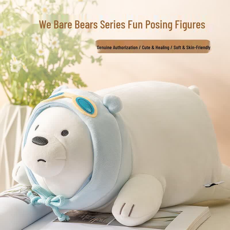 MINISO We Bare Bears Lying Pose Plush Toy 11-20cm