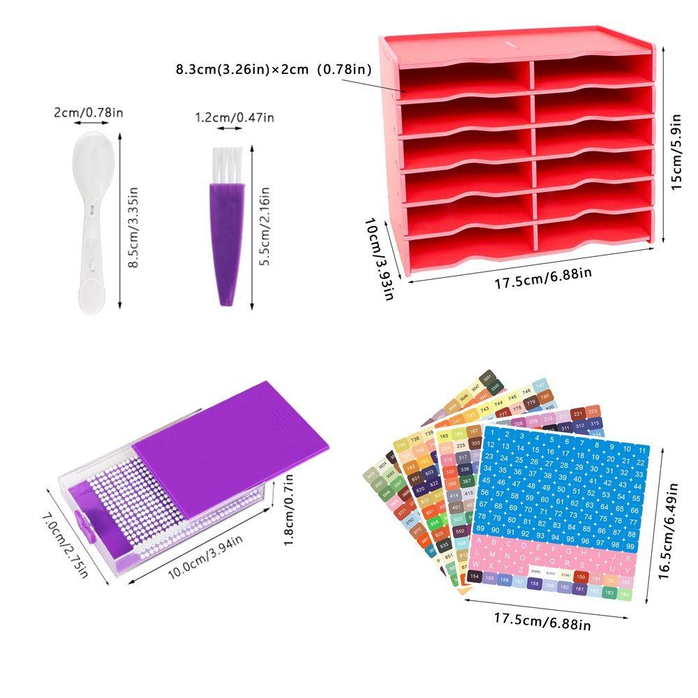 Stackable Drawer Box Tray Embroidery Beads Sorting Storage Tray  for 5D Diamond Painting