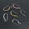 20pcs 19x10mm Rhodium Silver Gold Plated Earring Findings Earrings Clasps Hooks Fittings DIY Jewelry Making Accessories Earwire