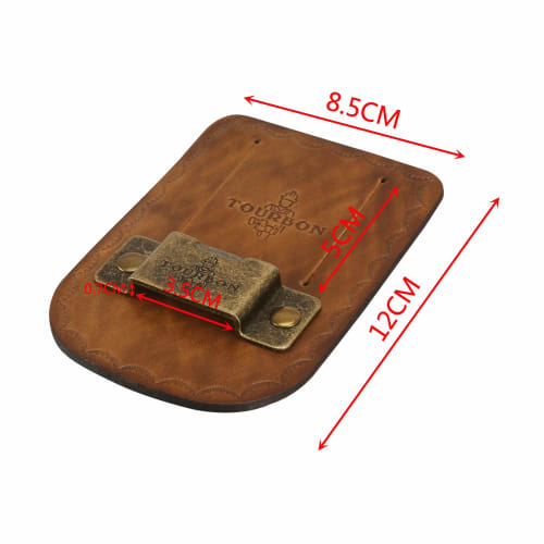 Tourbon Leather Tool Belt Tape Measure Holster (Brown)