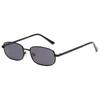 Men Vintage Square Metal Frame Fashion Sunglasses - Golden-Tone Retro Style, Anti Glare PC Lenses, Sleek Design for Business & Casual Wear