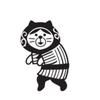 Decole Concombre FUKUMONO Stamp, Thief Cat, Approx. 23 X 28 X 23mm (ZCB-35949)