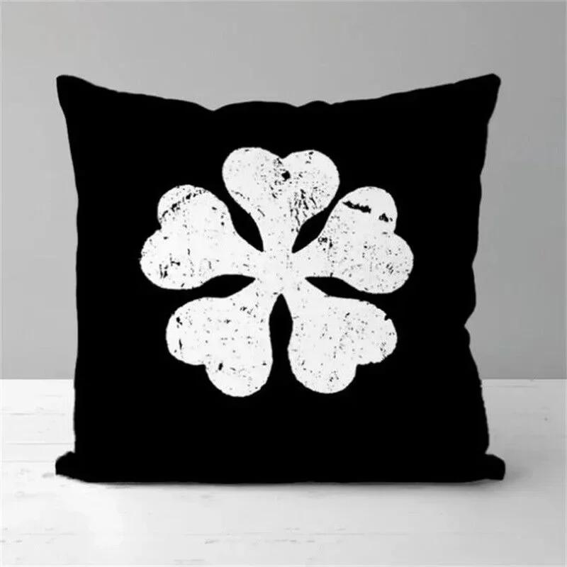Anime Black Clover Cushion Cover Pillowcase Office Waist Cushion Case Decorative