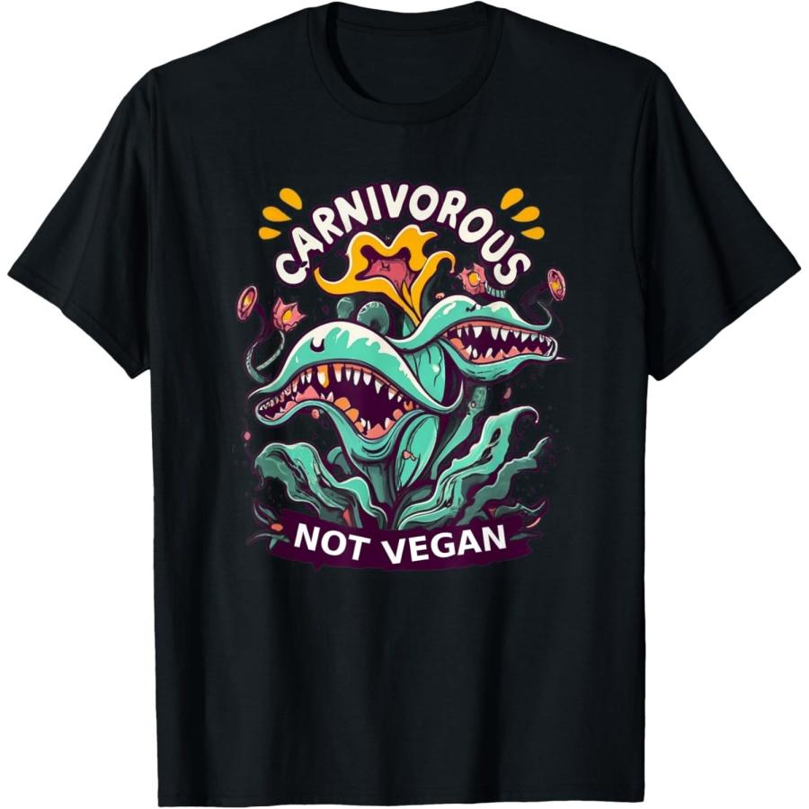 Carnivorous not vegans, carnivorous plants Venus Fly T-Shirt XXXXXL чёрный