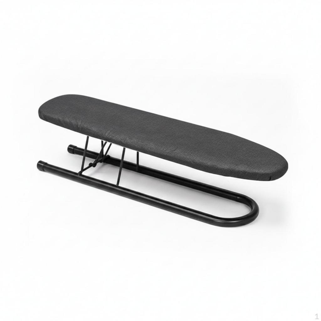 Foldable Sleeve Board Narrow Padded Ironing Removable Cover Blk Frame Charcoal