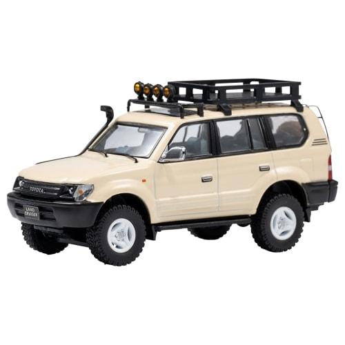 Gaincorp Products 1/64 Scale Toyota Land Cruiser Prado 90 LHD Retrofit Beige Finished Model