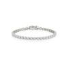 Tirr Lirr Silver-White Tennis Bracelet SBSSVW00513M-2-S