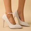 Single Shoes Fall New Pointed Toe Light Suede Pull-On Non-Slip Wear-Resistant Plus Size Stiletto