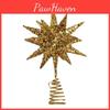 Star Tree Topper With Led Sparkles And Iron Construction For Christmas Festivities