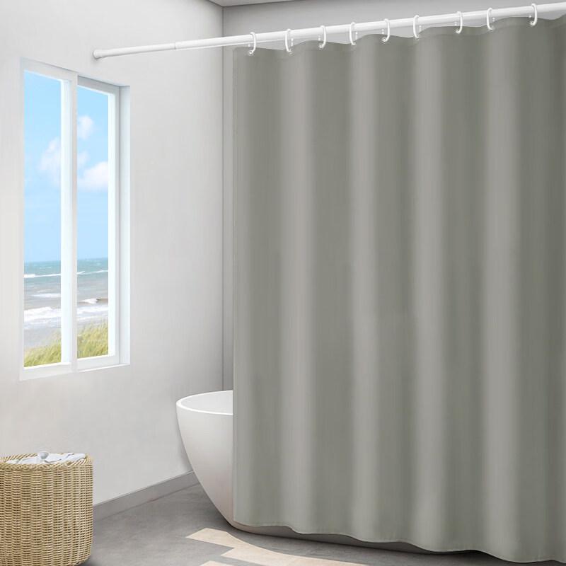 

Solid Color Thickened Shower Curtain