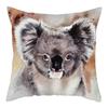 45X45Cm Cute Koala Cushion Cover Cartoon Animal Koala Polyester Pillowcase Family Waist Pillowcases Home Decor Sofa Car