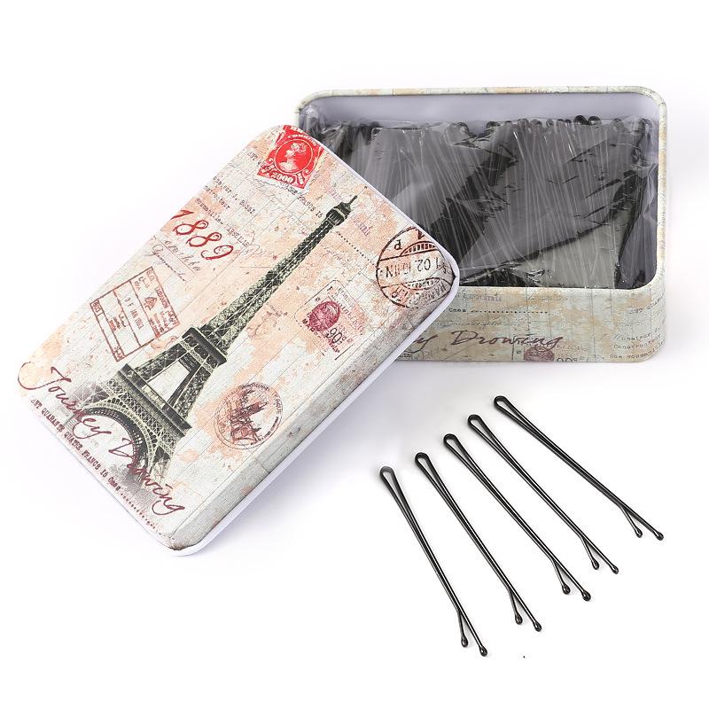 Einzelne schwarze Haarnadel für Pony und Hochsteckfrisuren