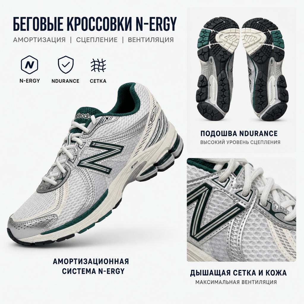 Aimé Leon Dore x New Balance 860v2 Bianco Verde Scarpe da Ginnastica da Uomo Grigio ML860DC2