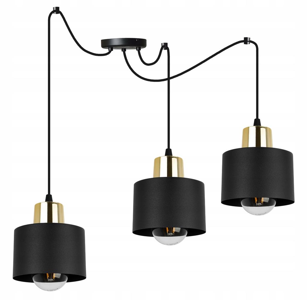 MODERN CEILING HANGING LAMP BLACK LED LAMP