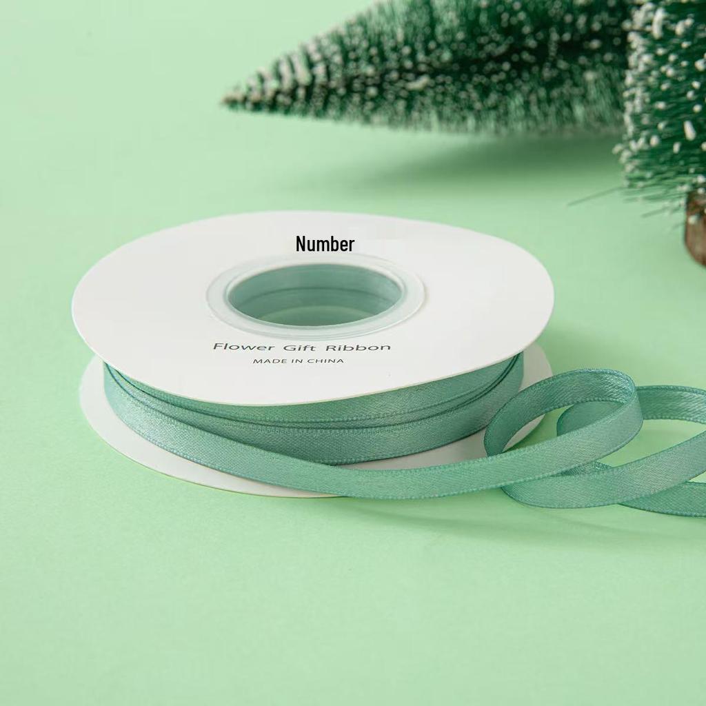 Korejská polyester-bavlna matná stuha pro DIY mašle a vlasové doplňky, 1 cm