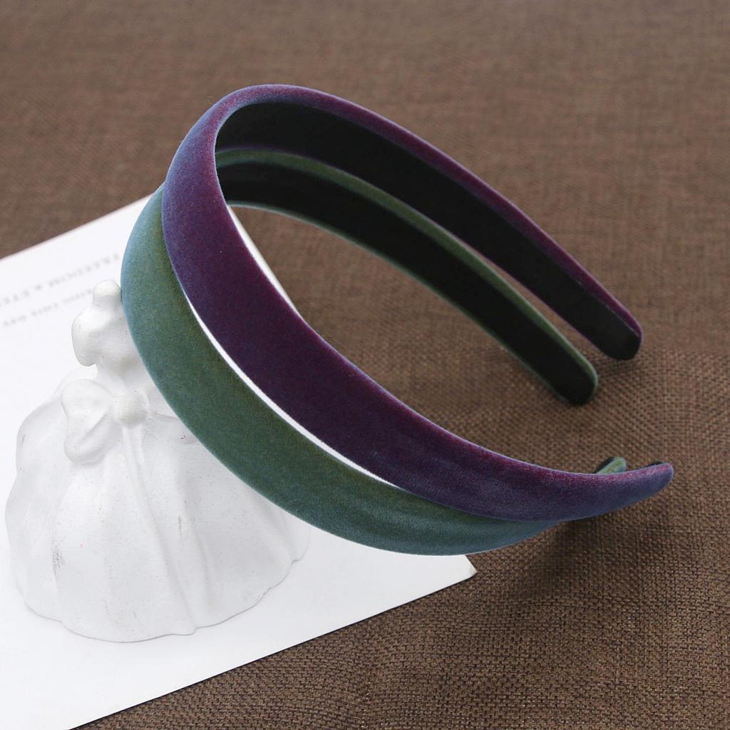 Women's 2cm Wide Corduroy Velvet Headband, Simple & Elegant Hair Accessory