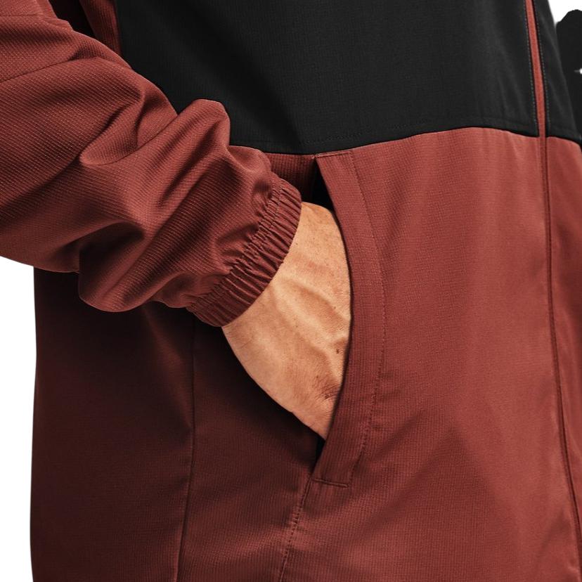 Under Armour Kurtka z kapturem na zamek Color Block Outdoor Męska Kurtka Głęboki Czerwień 1329297-688