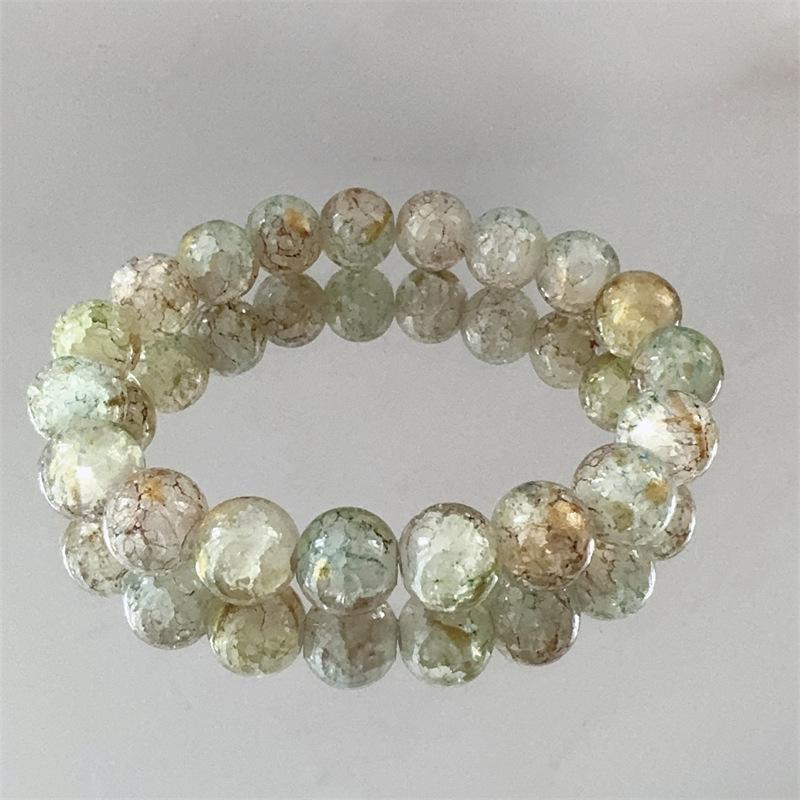 Zibo farbige Glasur Armbänder: Hochwertige, leichte Luxus-Kristallperlen im neuen chinesischen Stil mit Dezhen-Keramik.