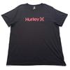 Hurley T Shirt Mens Size XL Black Red Logo Y2K Surf Skate Graphic Tee