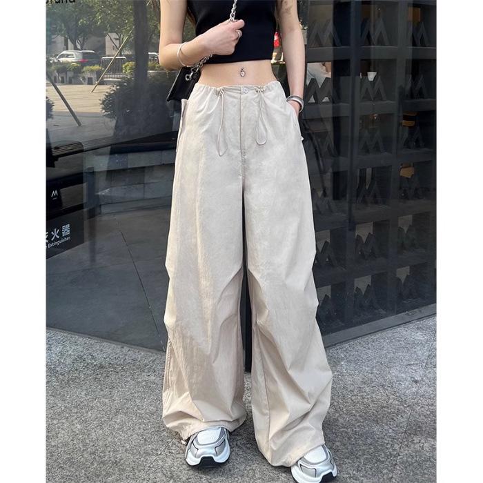 

Женские быстросохнущие летние брюки карго - Тонкие, драпирующиеся, маленького размера, повседневные спортивные брюки прямого/широкого кроя Large абрикосовый