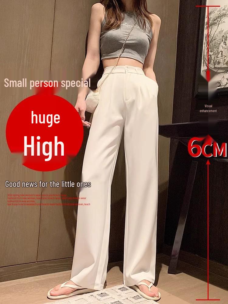 Women's Summer Wide-Leg High Waist Slimming Silk Pants