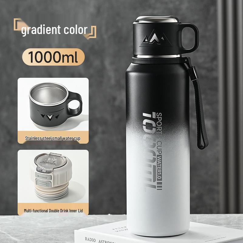 Large Capacity 316 Stainless Steel Thermos for Outdoor Sports, Student-Friendly, Double-Wall Insulation, High-Quality Portable Water Cup.