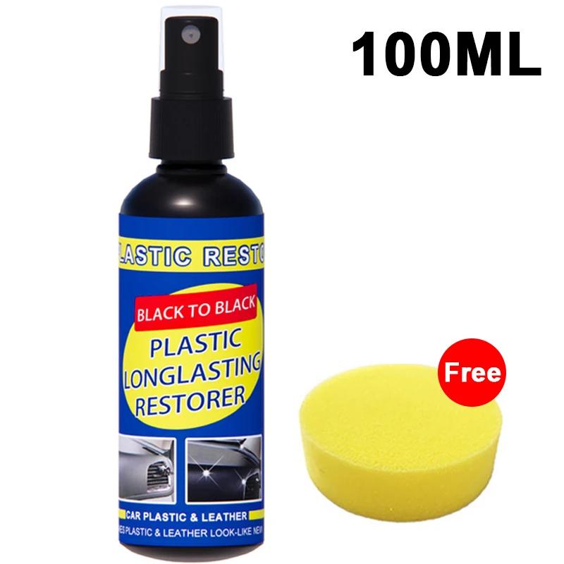 

Car Plastic Restorer Coating Agent Auto Plastic Rubber Exterior Repair Clean Refresh Restoration Agent Black Sine Seal Brighten 100ml