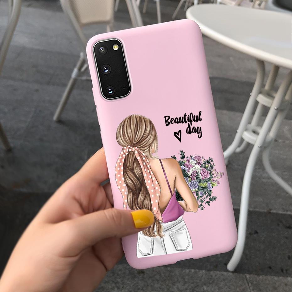 For Samsung Galaxy S20 5G S20+ Case Cover Fashion Soft Silicone Macaroon Phone Cases For Samsung S20 FE S 20 Plus S20Plus Funda