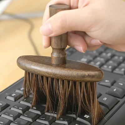 Coffee Grinder Brush Wooden Multifunctional Cleaning Tool Soft Bristles Crevice Dust Removal Brush Car Interior Cleaning Tool