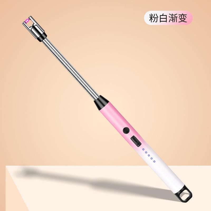Kitchen USB Electric Arc Lighter Rechargeable Windproof BBQ Flameless Plasma Candle Long Lighters Hose Gas Stove Ignition Gun